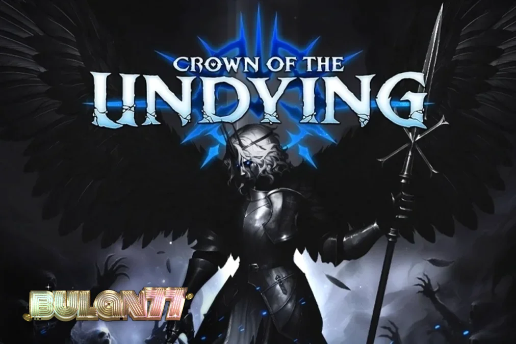 Tampilan visual slot Crown of the Undying dengan tema dark fantasy